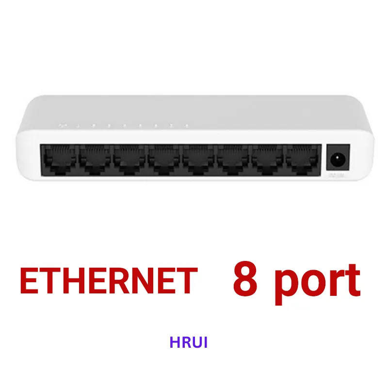 سوئیچ شبکه ۸پورت +HR-SW0080 از برند HRUI