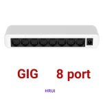 سوئیچ شبکه گیگابیتی ۸ پورت +HR-SWG0080 برند HRUI